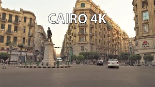 Cairo 4K  Driving Downtown  Egypt [upl. by Annavoj481]