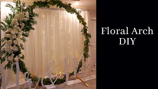 DIY Floral backdrop  Wedding Backdrop DIY [upl. by Lesoj973]