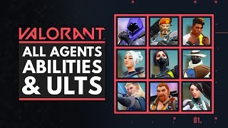 VALORANT  All Characters Abilities amp Ultimates [upl. by Granville]