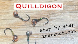 Quilldigon Step by step tying instructions [upl. by Handal]