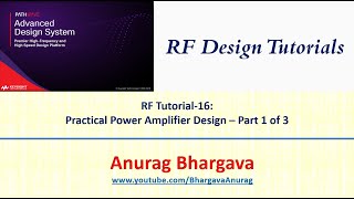 RF Design16 Practical Power Amplifier Design  Part 1 [upl. by Ydoc439]