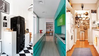 10 Small Galley Kitchen Makeovers [upl. by Aicilla]