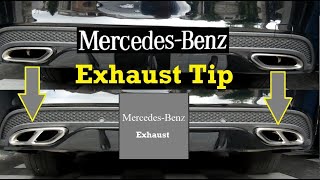 How to Install MercedesBenz Exhaust Tip Pipe Cover Trim MercedesBenz Cclass and Eclass [upl. by Cleo]