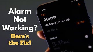 Fixed iPhone Alarm Not Working Issue [upl. by Lester]