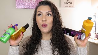 How I Style My Perm  DRUGSTORE PRODUCTS  Savannahxo28 [upl. by Tiram764]