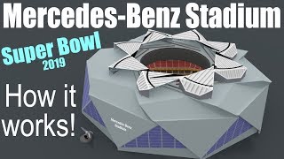 How does the MercedesBenz Stadium work [upl. by Ruhl300]