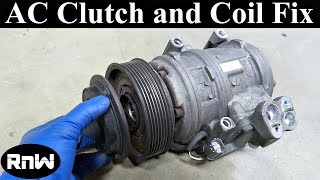 How to Remove and Replace an AC Compressor Clutch and Bearing Long Version [upl. by Ocirderf]