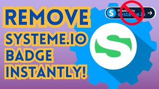 How to Remove Systeme io Affiliate Badge [upl. by Narot345]