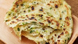 ExtraFlaky Chinese Scallion Pancakes Recipe 葱油饼 [upl. by Enid]