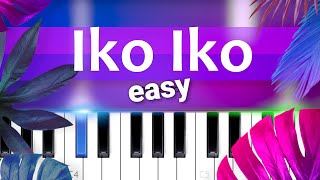 Justin Wellington  Iko Iko EASY PIANO TUTORIAL [upl. by Bellamy550]