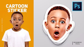 How to Design Your Own Custom Stickers  Photoshop Tutorial [upl. by Chamberlin]