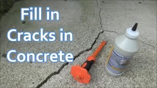 How to Fill in Cracks in Concrete [upl. by Anaitsirc477]