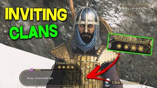 Getting Clans to Join your Kingdom Simple Guide  Mount amp Blade II Bannerlord [upl. by Merci223]