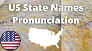 US State Names Pronunciation  American Accent [upl. by Cyrilla224]