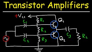 Transistor Amplifiers  Class A AB B amp C Circuits [upl. by Eeldarb142]