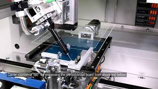 Dispensing  Fully automatic inline glue dispensing cell as an alternative to a 6axis robot [upl. by Emelun]