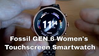 Fossil GEN 6 Womens Touchscreen Smartwatch Review [upl. by Aneerak]