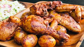 Pollo Doradito con Papas receta fácil y rápido [upl. by Kreager341]