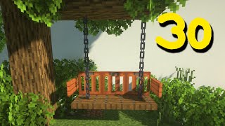 Minecraft 30 Garden Build Hacks [upl. by Ecirtram62]