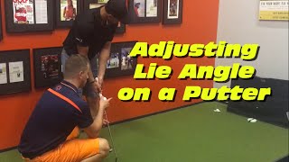 Adjusting Lie Angle On A Putter [upl. by Kimon]