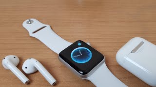 Pair Airpods with Apple Watch  How To [upl. by Nahbois]