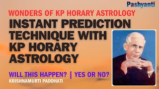 How to make instant prediction using KP horary astrology [upl. by Aribold180]