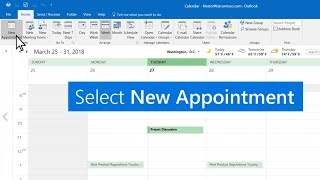 Create appointments and meetings in Outlook [upl. by Nolur]