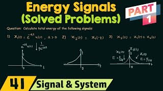 Energy of CT Signals Solved Problems  Part 1 [upl. by Ennahs]