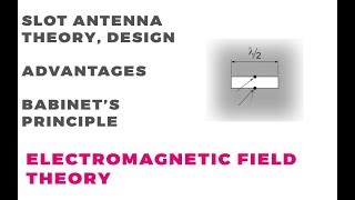 Slot Antenna  Babinets principle  Design Theory and Applications [upl. by Hyrup88]