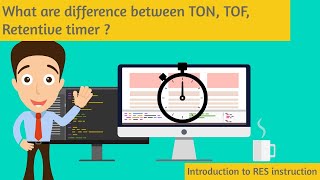 What are difference between TON TOF amp Retentive Timer Introduce to RES instruction [upl. by Griz]