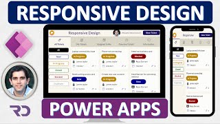 How to build Responsive Power Apps  Responsive Layouts Tabs Galleries amp Forms [upl. by Annagroeg677]