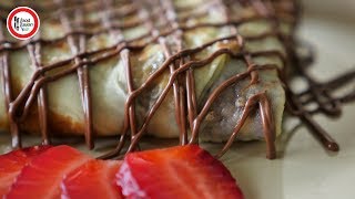 Nutella Crepes Recipe by Food Fusion Kids [upl. by Amrak]