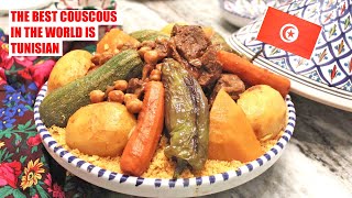 Tunisian Couscous Recipe  The Traditional method  How to make a couscous [upl. by Dlanar583]