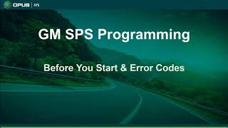 GM Service Programming Systems SPS Training [upl. by Anelrats783]