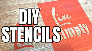 Easy DIY  Create Your Own Custom Stencils for Crafting [upl. by Airoled169]