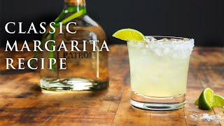 Classic Margarita Recipe  Easy Tequila Cocktails  Patrón Tequila [upl. by Kroo]