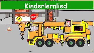 Auf der Baustelle  Alles bewegt sich Kinder lernen  Sing mit Yleekids [upl. by Litch]