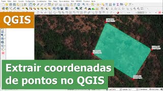 Extrair coordenadas de pontos em UTM pela tabela de atributos no QGIS [upl. by Hardej]