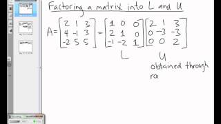 LU Factorization [upl. by Thedrick]