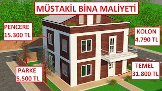 Müstakil Ev Maliyeti 200m2 Birim fiyatlar değişkendir [upl. by Center]