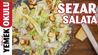 Sezar Salata Tarifi  Sezarın Hakkını Sezara Vermeye Geldik 😜 🥗 [upl. by Daffy]