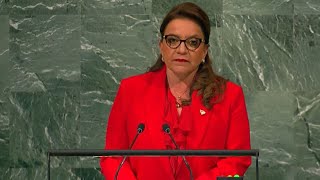 Discurso de Xiomara Castro en la ONU [upl. by Jemmie703]