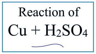 Cu  H2SO4 Copper  Sulfuric acid [upl. by Anelrahc407]