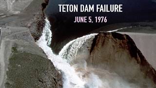 Teton Dam Failure Teton River Idaho June 5 1976 [upl. by Cyndie]