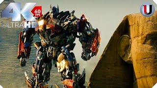 Optimus Prime vs Megatron amp The Fallen Transformers Revenge Of The Fallen Movie Clip Blu ray HD [upl. by Morse]