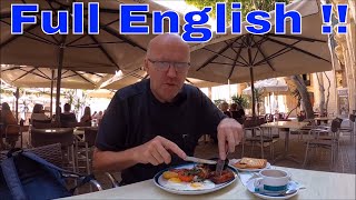 Full English Breakfast in Valletta  Malta [upl. by Sowell]