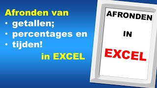 Afronden in Excel  6 Praktische Voorbeelden [upl. by Anhoj]