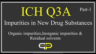 ICH Q3A Impurities in new drug substances Part1 [upl. by Pettit]