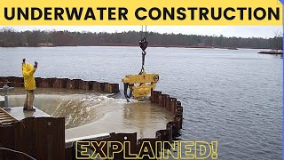 How Underwater Structures are Built Cofferdam Explained [upl. by Trev]