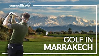 INCREDIBLE Golf Courses in Marrakech Morocco [upl. by Kato]